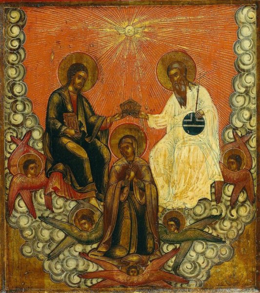 Коронование Девы Марии икона