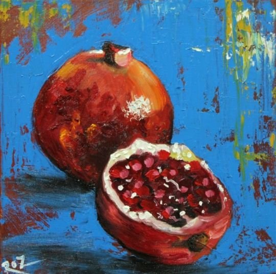 Робер Юбер натюрморт гранат
