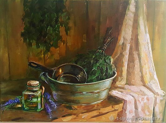 Русский пейзаж с избой