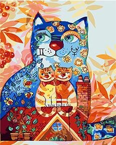 Холст для росписи три кота (47 фото)