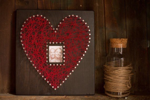 Сердечки на нитке