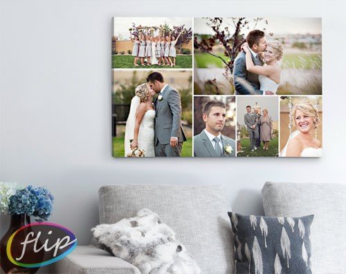Коллажи на холсте свадьбы