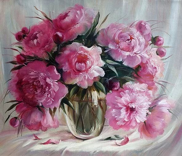 Пионы Елены Перминской картина