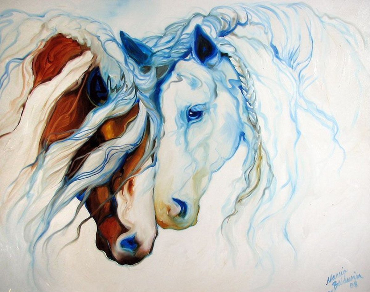 Лошадки художница Marcia Baldwin