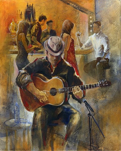 Гитара картины художников