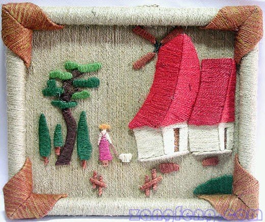 Холст из пряжи (48 фото)