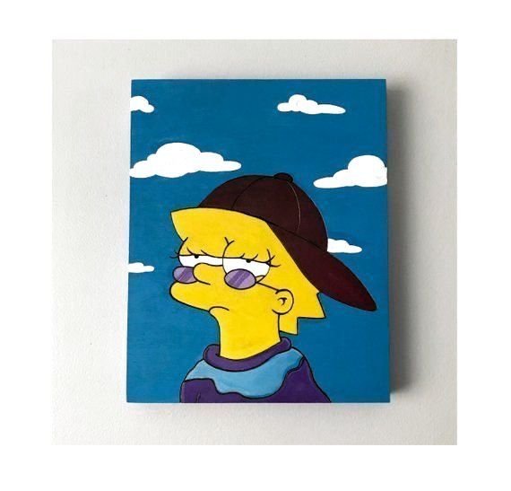 Мультяшная картина на холсте