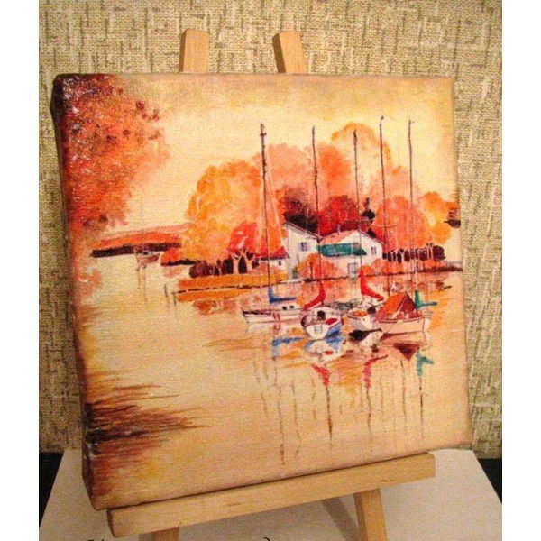 Имитация живописи на холсте