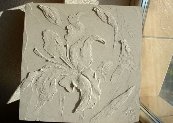 Декор текстурной пастой