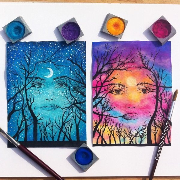 Интересные идеи для рисования гуашью