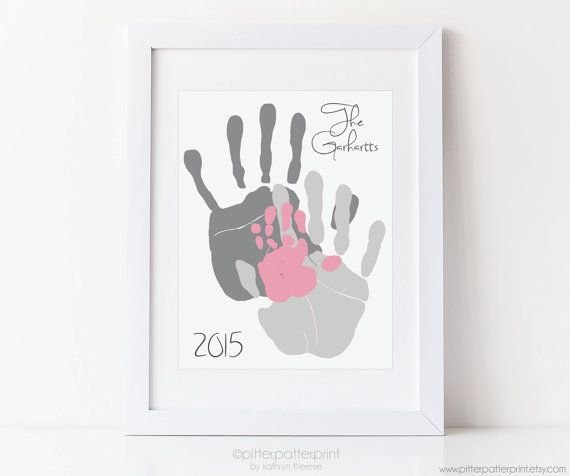 Отпечатки рук семьи