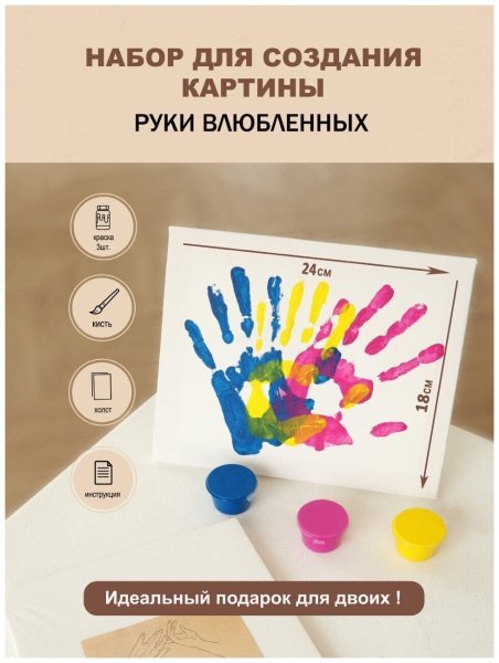 Картина с ладошками семьи