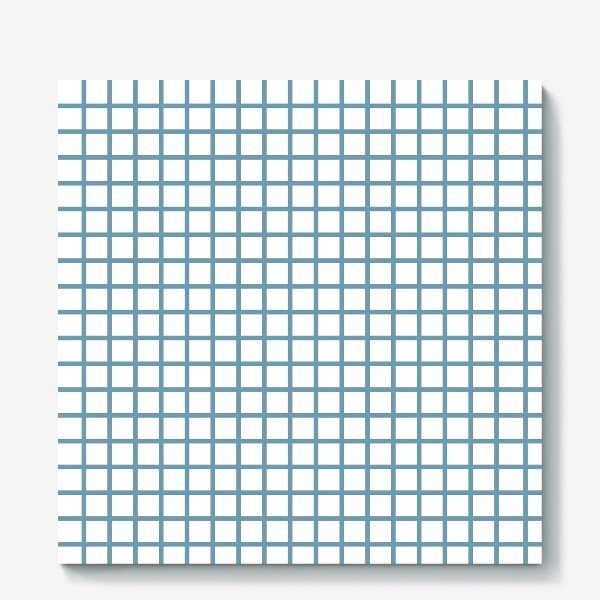 Тетрадная клетка голубая