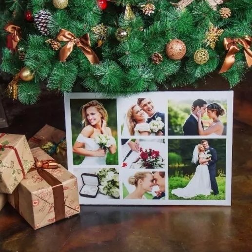 Печать на холсте новый год