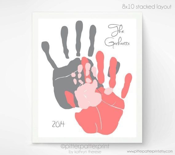 Набор для отпечатков рук на холсте