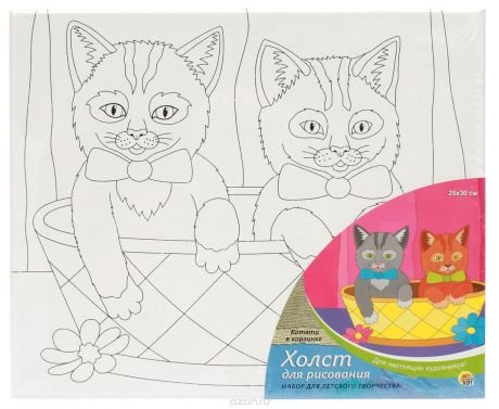 Холст для рисования рыжий кот