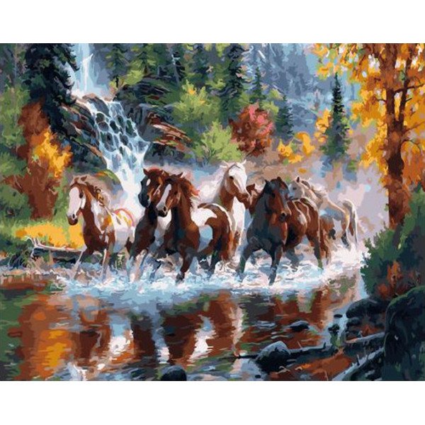 Бегущие лошади в живописи