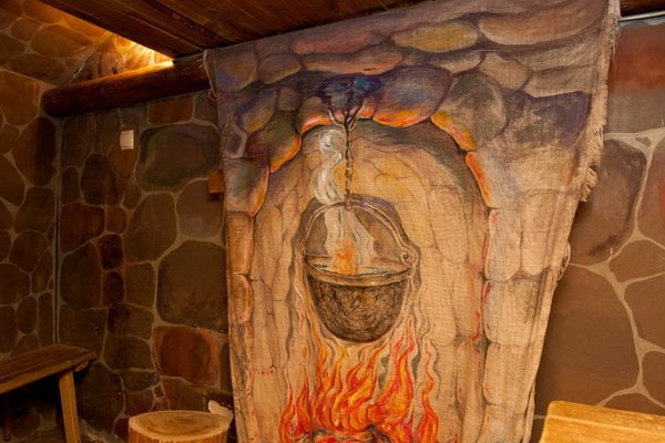 Нарисованный очаг на холсте (47 фото)