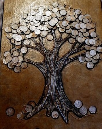 Денежное дерево из соленого теста