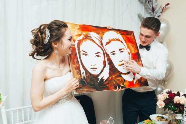 Портреты на свадьбу подарок