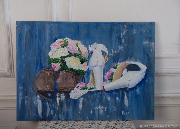 Свадьба картина акрилом