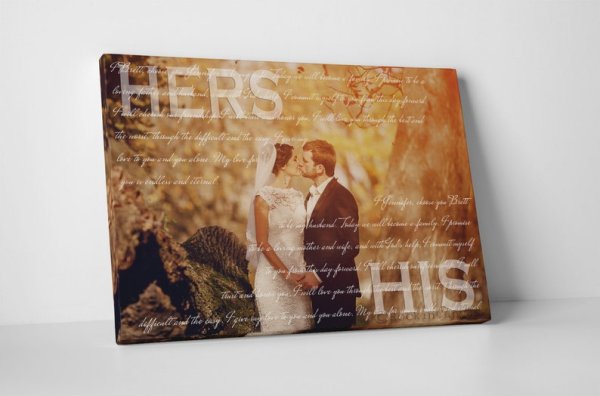 Холст на свадьбу подарок