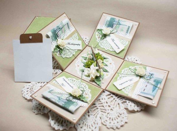 Оригинальный подарок на свадьбу деньгами