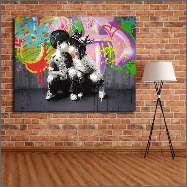 Стрит арт на холсте