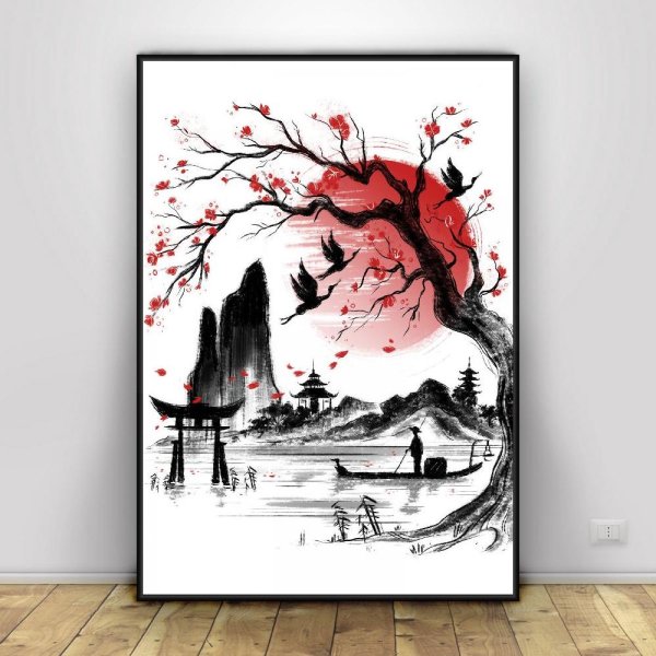 Картины в японском стиле