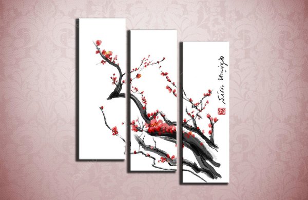 Модульные картины в японском стиле