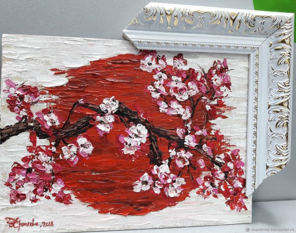 Интерьерные картины в японском стиле