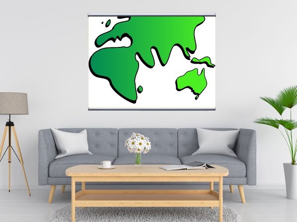 Картина на холсте абстракция карта