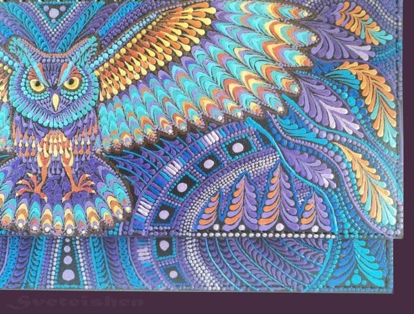 Точечная роспись картины