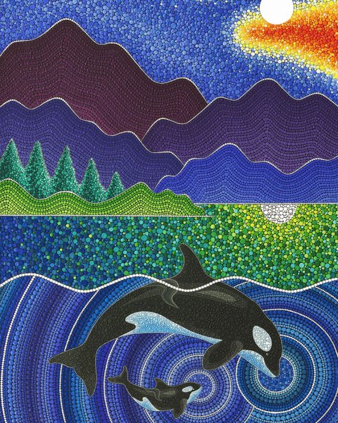 Витраж точками