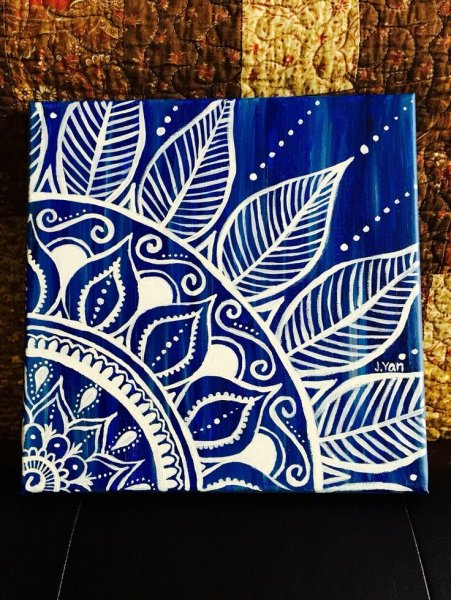 Узоры акрилом