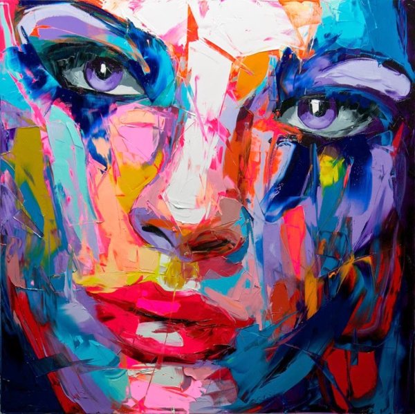 Абстрактные портреты Francoise Nielly