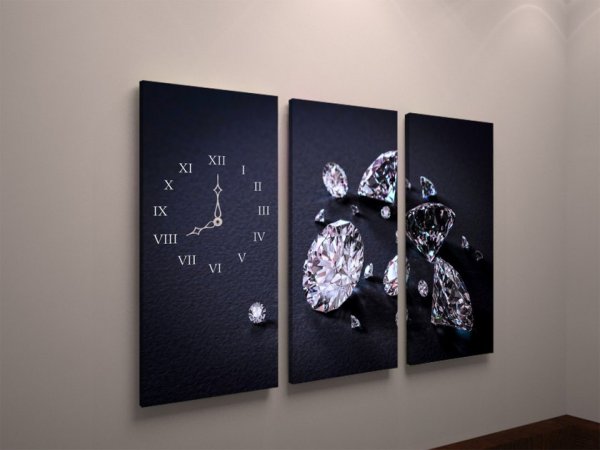 Модульные часы на стену