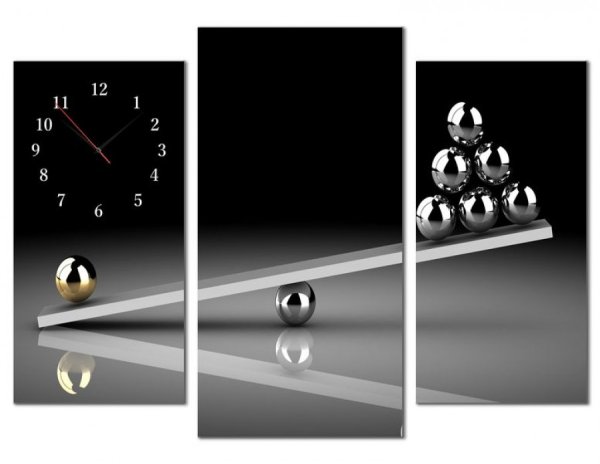 Модульные часы на стену