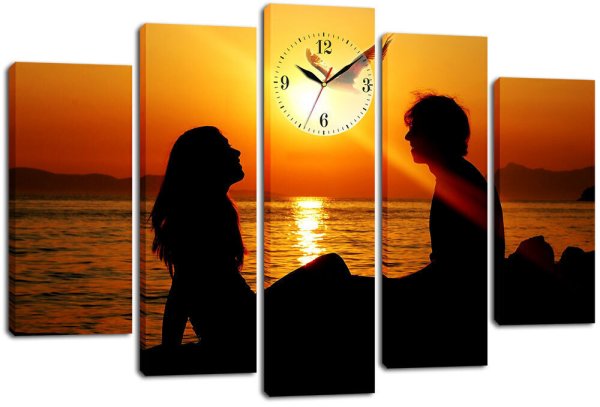 Модульная картина с часами