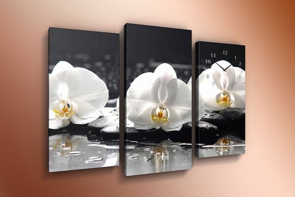 Триптих с часами на кухню