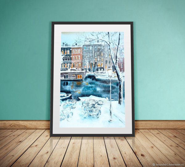 Холст на стене в интерьере