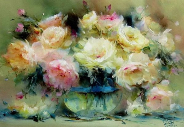 Букет цветов натюрморт