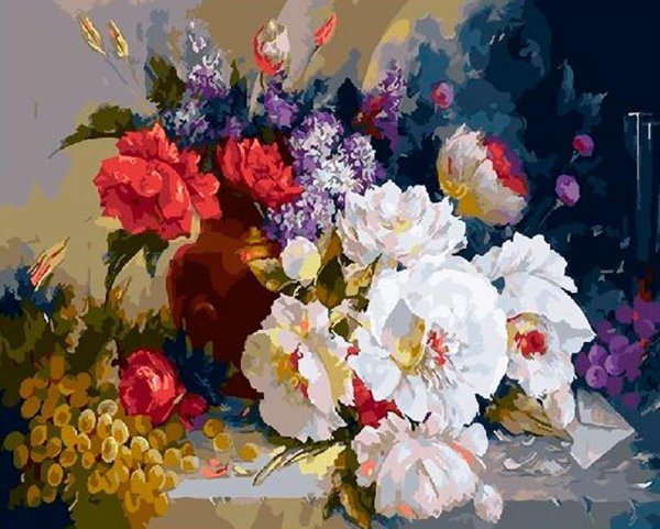 Картина маслом цветыыыы