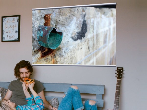 Абстрактная картина с медью