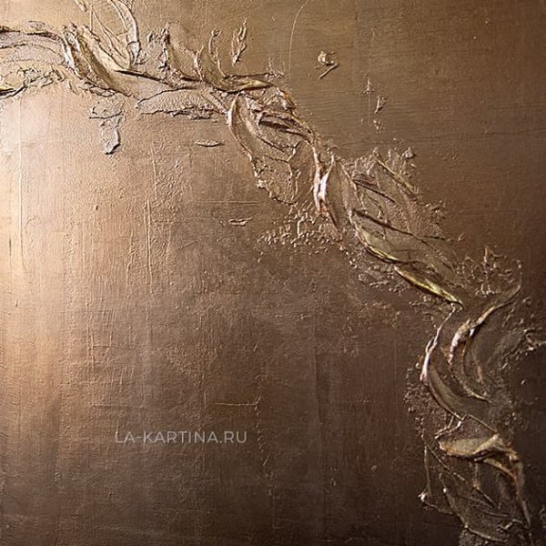 Медные панели на стене