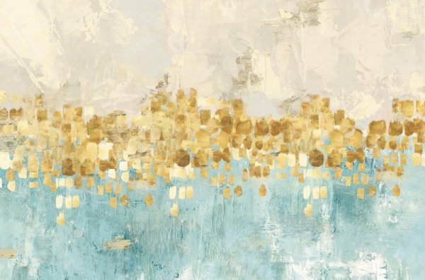 Современная Абстрактная живопись с золотом