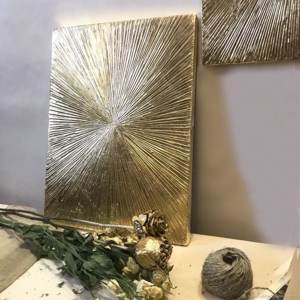 Интерьерные картины текстурной пастой