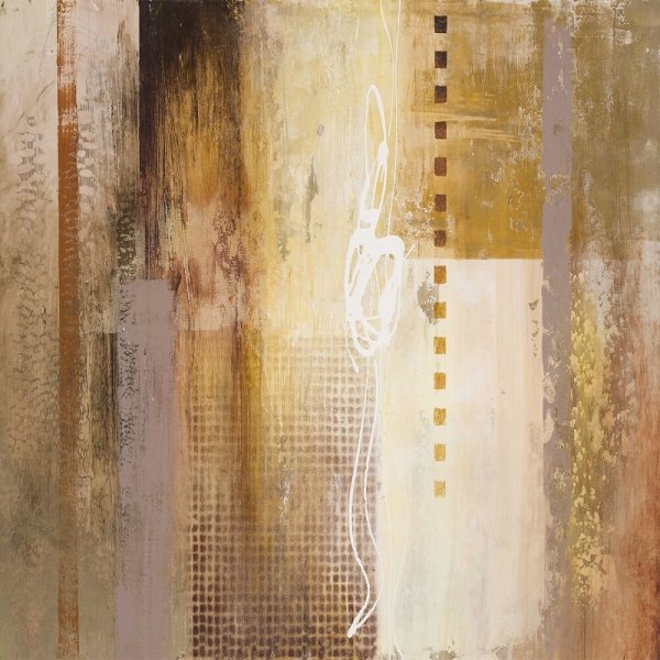 Картина абстракция в бежевых тонах