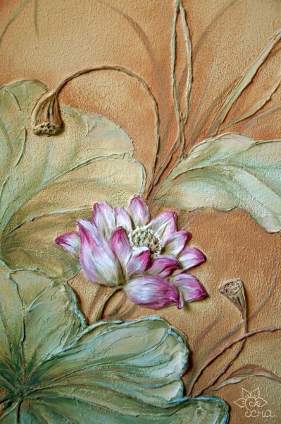 Лотос барельеф