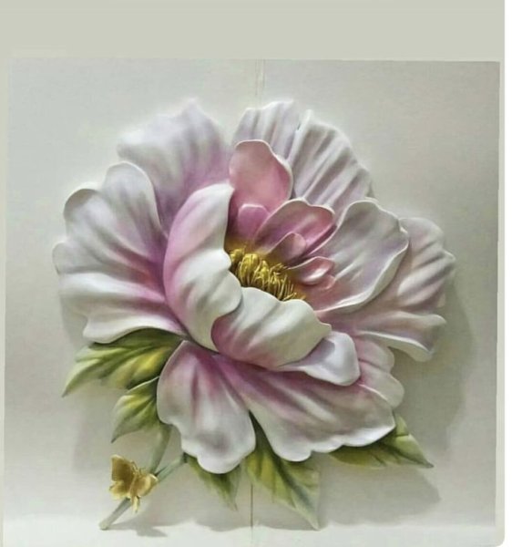 Скульптурная живопись магнолии